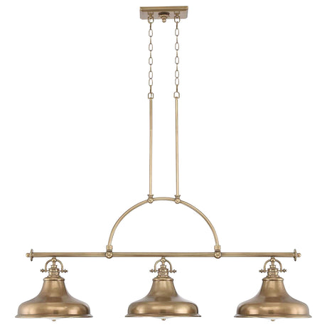 Quoizel Pendant from the Emery range. Emery 3 Light Island Chandelier Product Code = QZ-EMERY3P-WS
