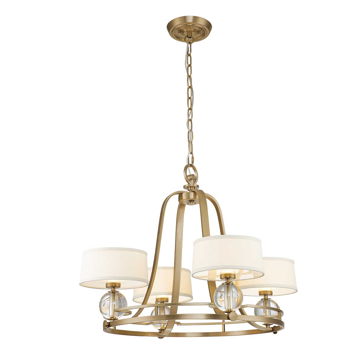 Quoizel Chandelier from the Gotham range. Gotham 4 Light Chandelier Product Code = QZ-GOTHAM4-BB