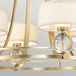 Quoizel Chandelier from the Gotham range. Gotham 4 Light Chandelier Product Code = QZ-GOTHAM4-BB