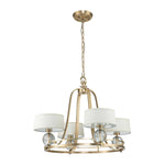 Quoizel Chandelier from the Gotham range. Gotham 4 Light Chandelier Product Code = QZ-GOTHAM4-BB
