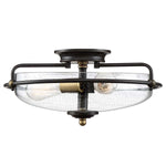 Quoizel Ceiling Flush from the Griffin range. Griffin 3 Light Flush Product Code = QZ-GRIFFIN-F-C-PNAB