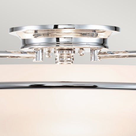 Quoizel Ceiling Flush from the Griffin range. Griffin 3 Light Flush Product Code = QZ-GRIFFIN-F-PC