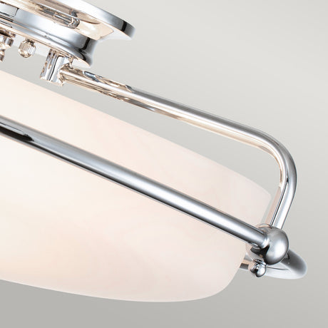 Quoizel Ceiling Flush from the Griffin range. Griffin 3 Light Flush Product Code = QZ-GRIFFIN-F-PC