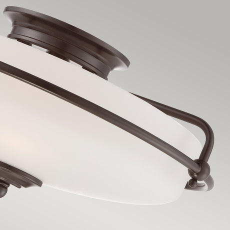 Quoizel Ceiling Flush from the Griffin range. Griffin 3 Light Flush Product Code = QZ-GRIFFIN-F-PN