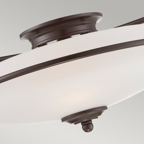 Quoizel Ceiling Flush from the Griffin range. Griffin 3 Light Flush Product Code = QZ-GRIFFIN-F-PN