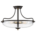 Quoizel Ceiling Semi-Flush from the Griffin range. Griffin 3 Light Semi-Flush Product Code = QZ-GRIFFIN-SFM-C-PNAB