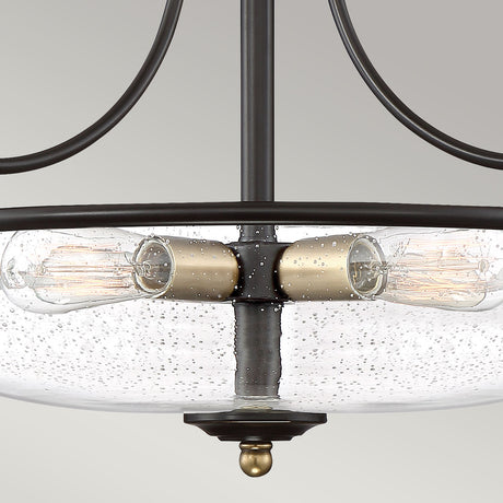 Quoizel Ceiling Semi-Flush from the Griffin range. Griffin 3 Light Semi-Flush Product Code = QZ-GRIFFIN-SFM-C-PNAB