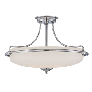 Quoizel Ceiling Semi-Flush from the Griffin range. Griffin 4 Light Semi-Flush  Product Code = QZ-GRIFFIN-SFM-C