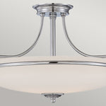 Quoizel Ceiling Semi-Flush from the Griffin range. Griffin 3 Light Semi-Flush – SKU QZ-GRIFFIN-SFS-C
