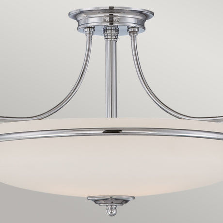 Quoizel Ceiling Semi-Flush from the Griffin range. Griffin 4 Light Semi-Flush  Product Code = QZ-GRIFFIN-SFM-C