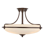 Quoizel Ceiling Semi-Flush from the Griffin range. Griffin 4 Light Semi-Flush  Product Code = QZ-GRIFFIN-SFM-PN