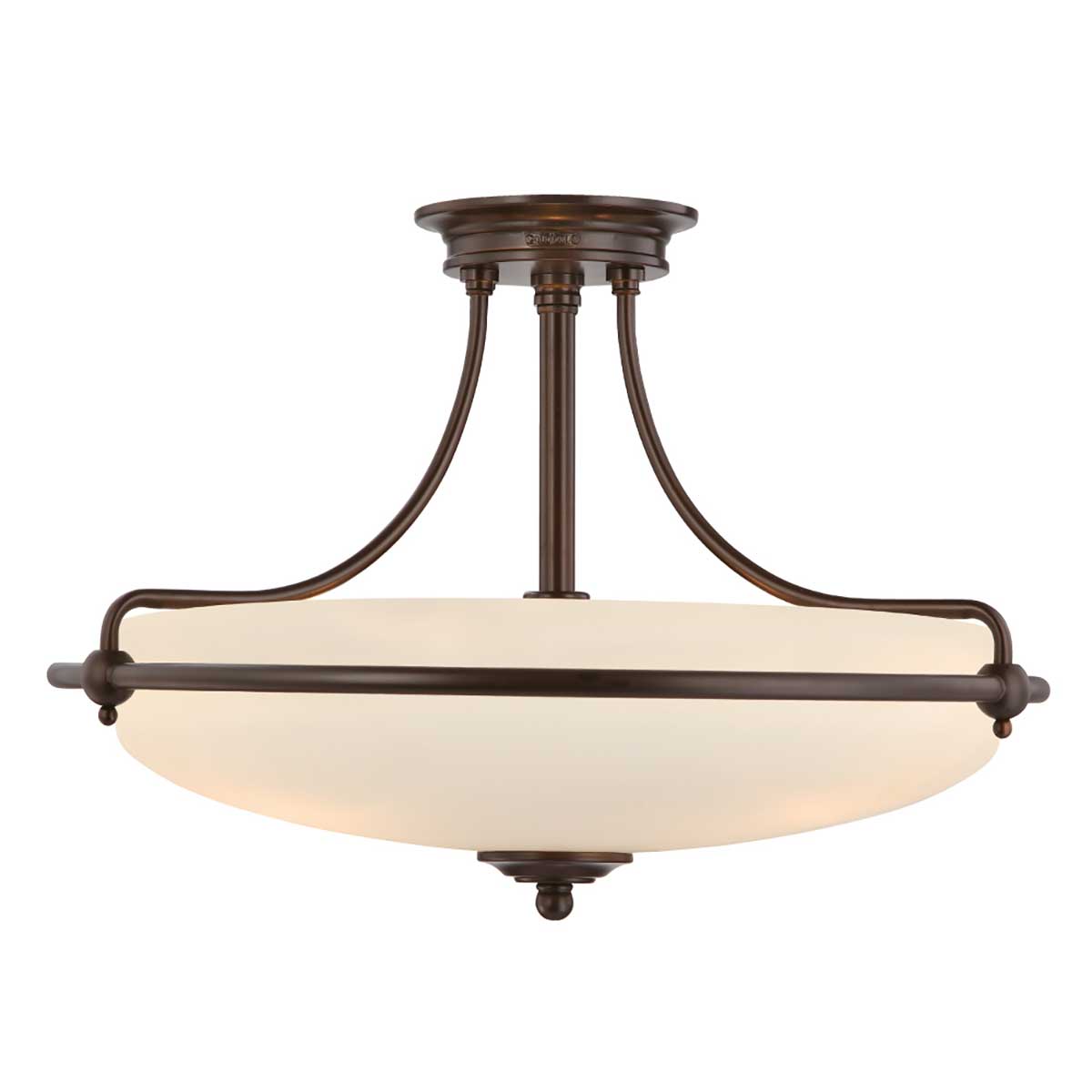 Quoizel Ceiling Semi-Flush from the Griffin range. Griffin 4 Light Semi-Flush  Product Code = QZ-GRIFFIN-SFM-PN