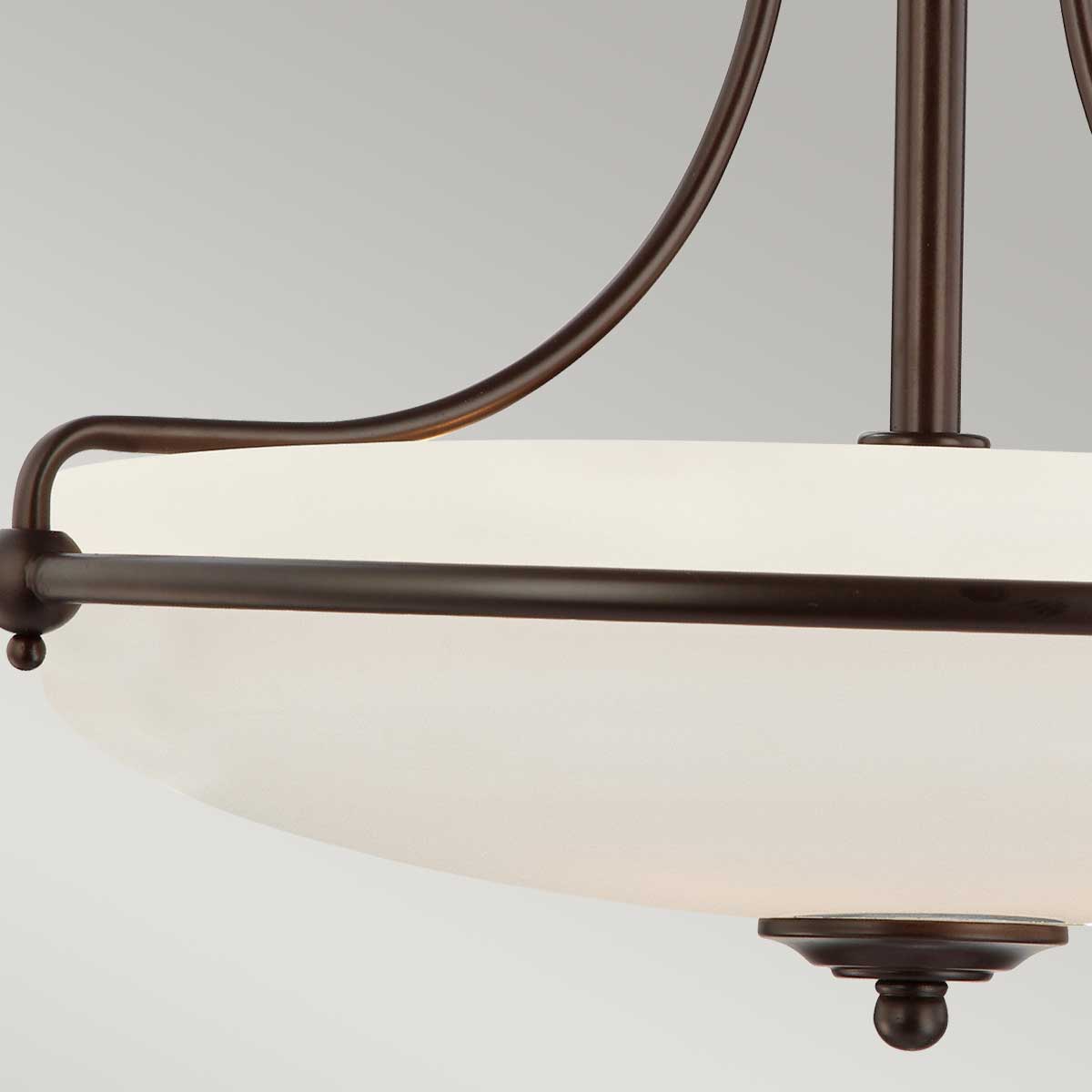 Quoizel Ceiling Semi-Flush from the Griffin range. Griffin 4 Light Semi-Flush  Product Code = QZ-GRIFFIN-SFM-PN