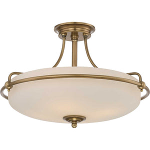 Quoizel Ceiling Semi-Flush from the Griffin range. Griffin 4 Light Semi-Flush  Product Code = QZ-GRIFFIN-SFM-WS