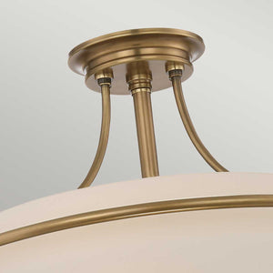 Quoizel Ceiling Semi-Flush from the Griffin range. Griffin 4 Light Semi-Flush  Product Code = QZ-GRIFFIN-SFM-WS