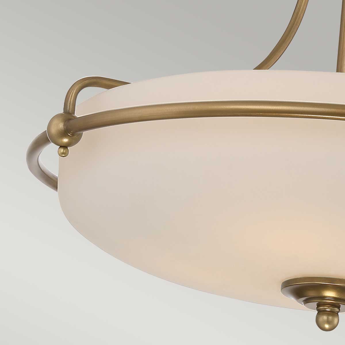 Quoizel Ceiling Semi-Flush from the Griffin range. Griffin 4 Light Semi-Flush  Product Code = QZ-GRIFFIN-SFM-WS
