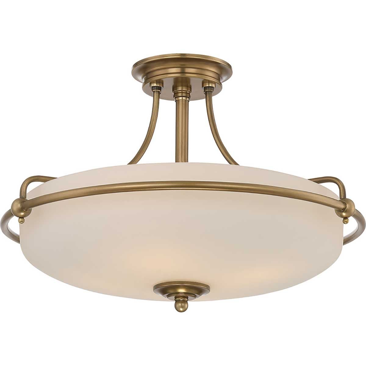 Quoizel Ceiling Semi-Flush from the Griffin range. Griffin 4 Light Semi-Flush – SKU QZ-GRIFFIN-SFM-WS