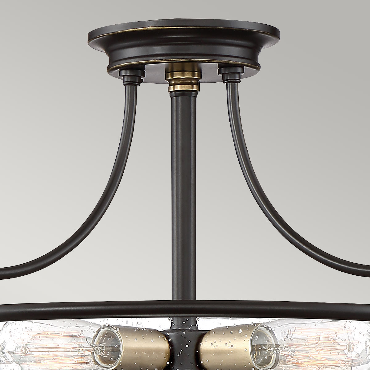 Quoizel Ceiling Semi-Flush from the Griffin range. Griffin 3 Light Semi-Flush Product Code = QZ-GRIFFIN-SFS-C-PNAB