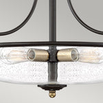 Quoizel Ceiling Semi-Flush from the Griffin range. Griffin 3 Light Semi-Flush – SKU QZ-GRIFFIN-SFS-C-PNAB