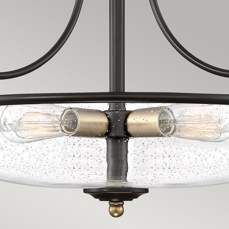 Quoizel Ceiling Semi-Flush from the Griffin range. Griffin 3 Light Semi-Flush Product Code = QZ-GRIFFIN-SFS-C-PNAB
