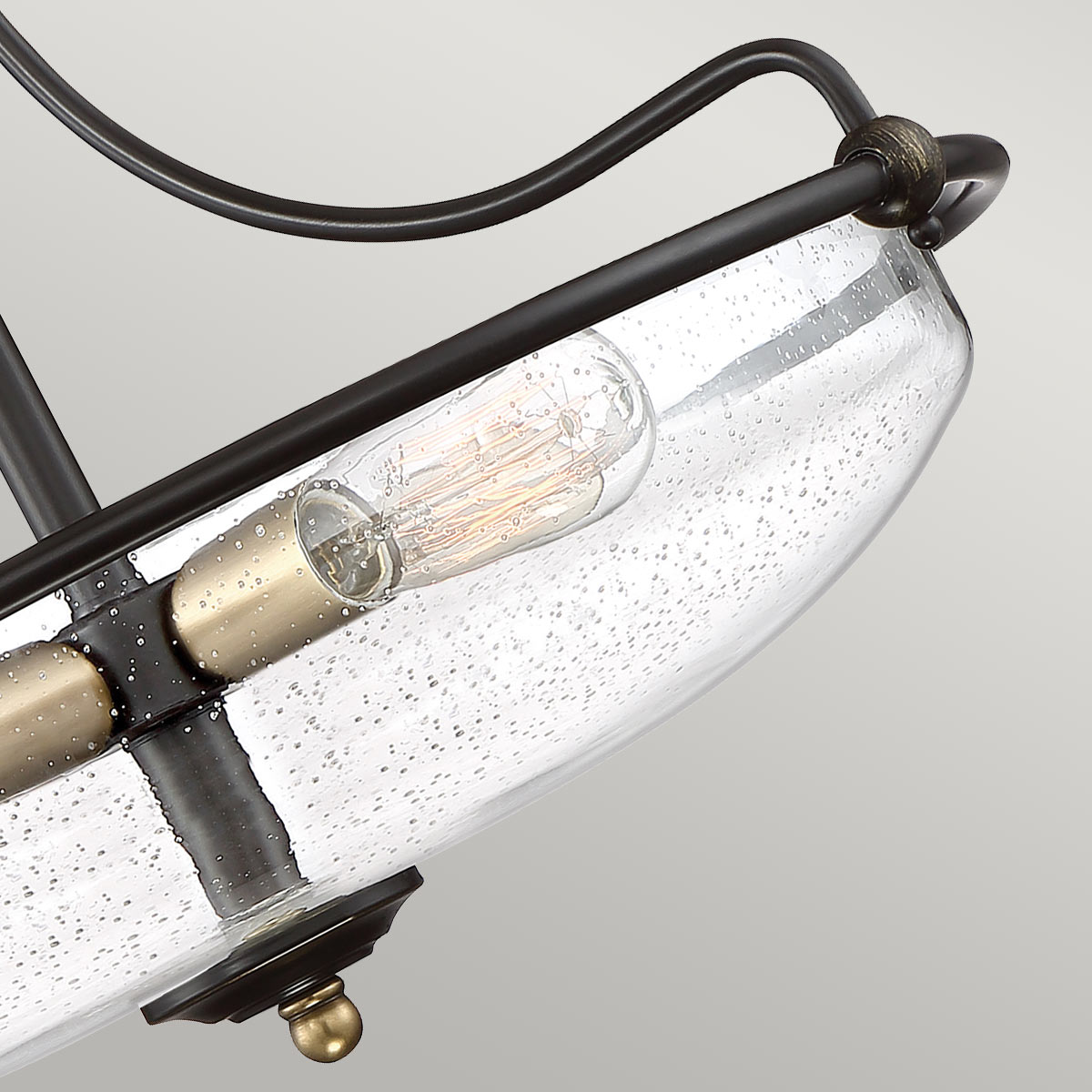 Quoizel Ceiling Semi-Flush from the Griffin range. Griffin 3 Light Semi-Flush Product Code = QZ-GRIFFIN-SFS-C-PNAB