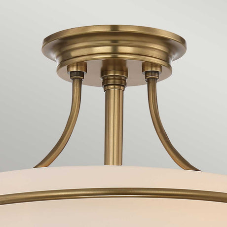 Quoizel Ceiling Semi-Flush from the Griffin range. Griffin 3 Light Semi-Flush Product Code = QZ-GRIFFIN-SFS-WS