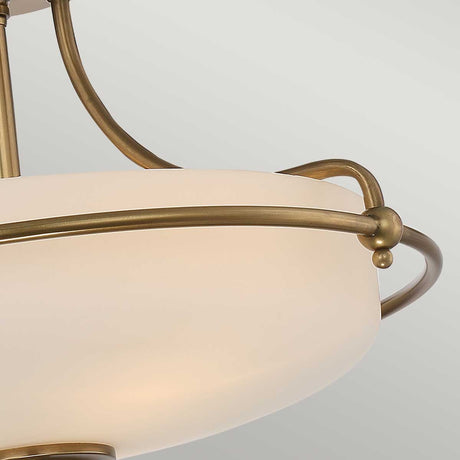 Quoizel Ceiling Semi-Flush from the Griffin range. Griffin 3 Light Semi-Flush Product Code = QZ-GRIFFIN-SFS-WS
