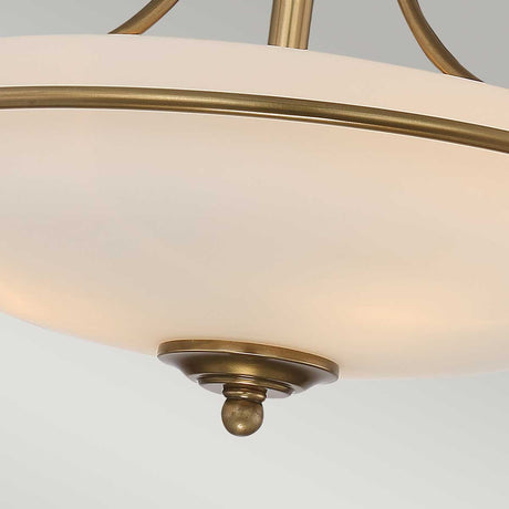 Quoizel Ceiling Semi-Flush from the Griffin range. Griffin 3 Light Semi-Flush Product Code = QZ-GRIFFIN-SFS-WS