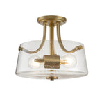 Quoizel Ceiling Semi-Flush from the Hollister range. Hollister 2 Light Semi-Flush Product Code = QZ-HOLLISTER-SF-BB