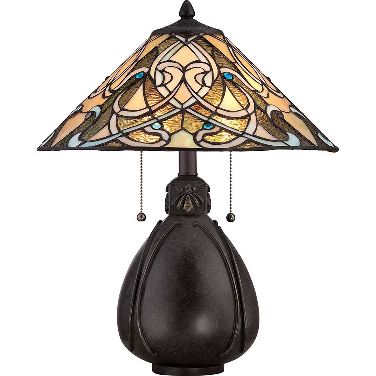 Quoizel Table Lamp from the India range. India 2 Light Table Lamp Product Code = QZ-INDIA-TL