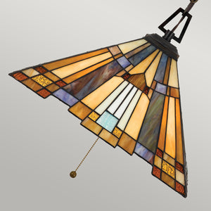 Quoizel Pendant from the Inglenook range. Inglenook 3 light Pendant Product Code = QZ-INGLENOOK-P-A