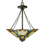 Quoizel Pendant from the Inglenook range. Inglenook 3 Light Pendant Product Code = QZ-INGLENOOK-P-B