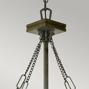 Quoizel Pendant from the Inglenook range. Inglenook 3 Light Pendant Product Code = QZ-INGLENOOK-P-B