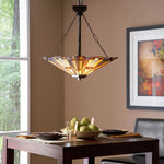 Quoizel Pendant from the Inglenook range. Inglenook 3 Light Pendant Product Code = QZ-INGLENOOK-P-B