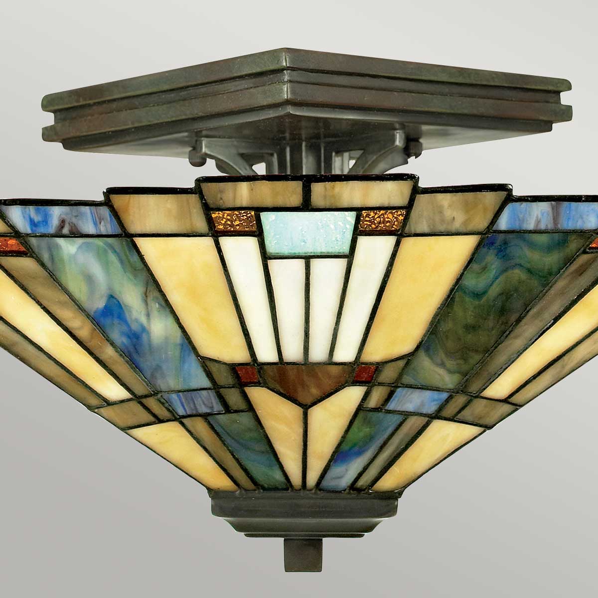 Quoizel Ceiling Semi-Flush from the Inglenook range. Inglenook 2 Light Semi-Flush Product Code = QZ-INGLENOOK-SF