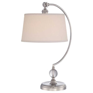 Quoizel Table Lamp from the Jenkins range. Jenkins 1 Light Table Lamp Product Code = QZ-JENKINS-TL-PN