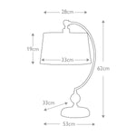 Quoizel Table Lamp from the Jenkins range. Jenkins 1 Light Table Lamp – SKU QZ-JENKINS-TL-PN