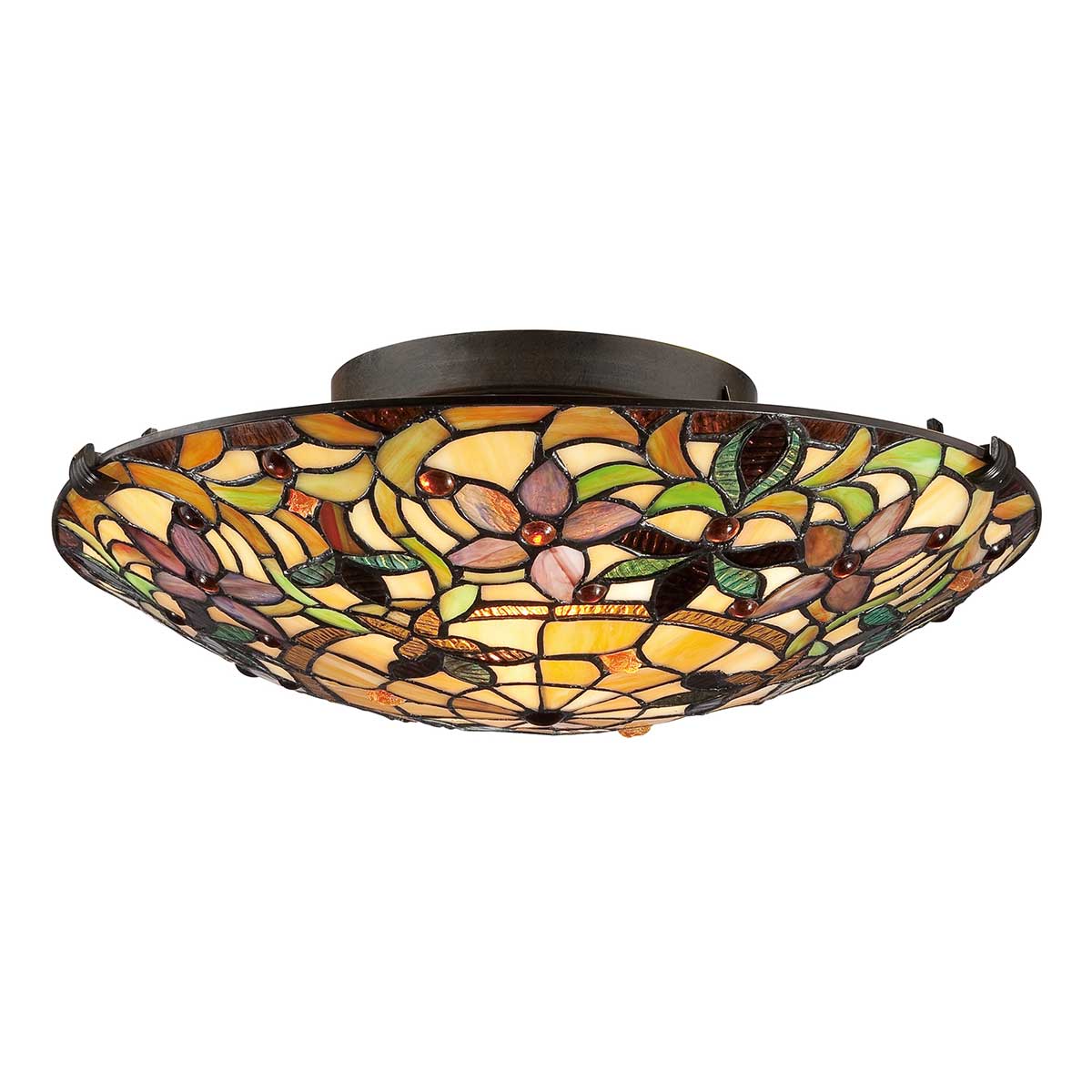 Quoizel Ceiling Flush from the Kami range. Kami 2 Light Flush Product Code = QZ-KAMI-F