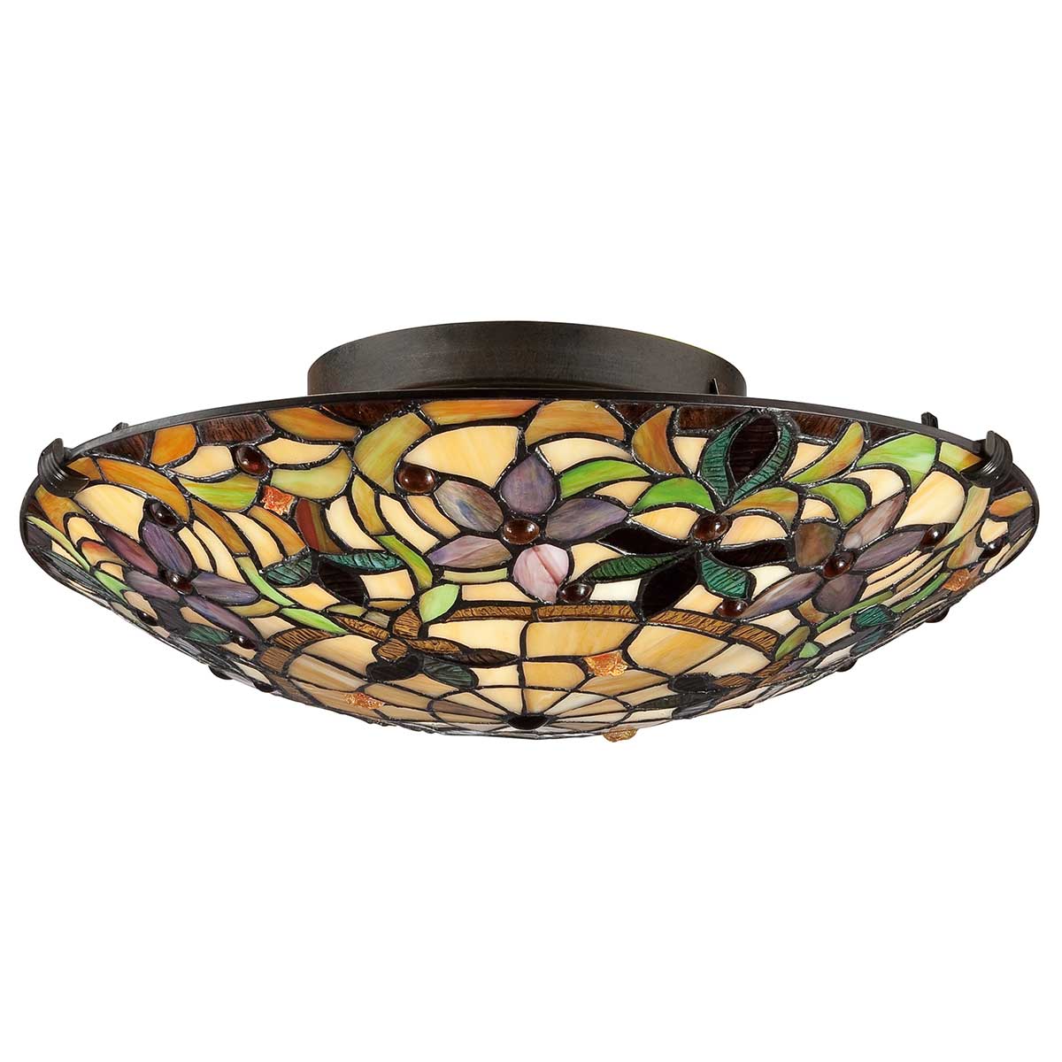 Quoizel Ceiling Flush from the Kami range. Kami 2 Light Flush Product Code = QZ-KAMI-F