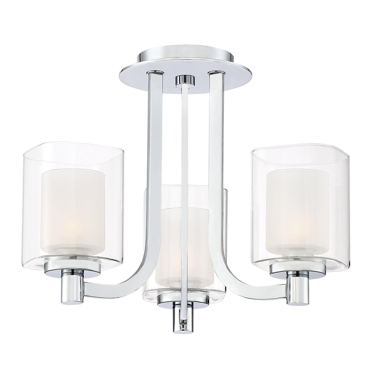 Quoizel Ceiling Semi-Flush from the Kolt range. Kolt 3 Light Semi-Flush Product Code = QZ-KOLT-SF-PC-BATH