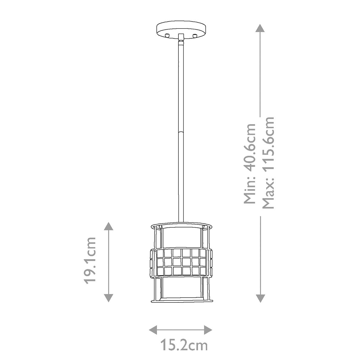 Quoizel Pendant from the Laguna range. Laguna 1 Light Mini Pendant – SKU QZ-LAGUNA-MP