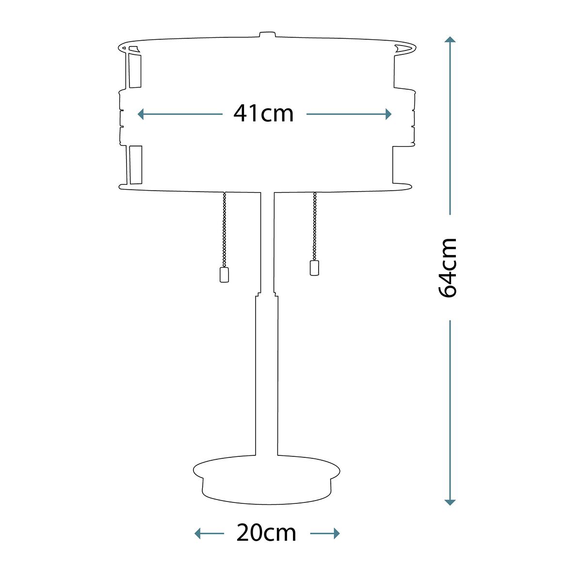 Quoizel Table Lamp from the Laguna range. Laguna 2 Light Table Lamp – SKU QZ-LAGUNA-TL