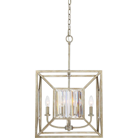 Quoizel Pendant from the Lakeside range. Lakeside 4 Light Square Pendant Product Code = QZ-LAKESIDE4-P-B