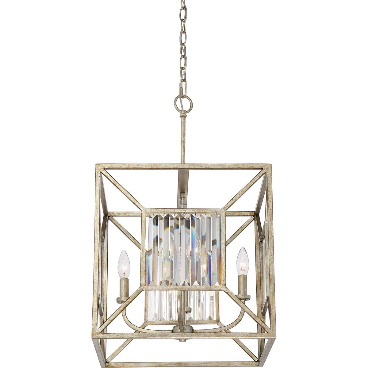 Quoizel Pendant from the Lakeside range. Lakeside 4 Light Square Pendant Product Code = QZ-LAKESIDE4-P-B