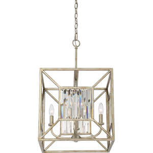 Quoizel Pendant from the Lakeside range. Lakeside 4 Light Square Pendant Product Code = QZ-LAKESIDE4-P-B