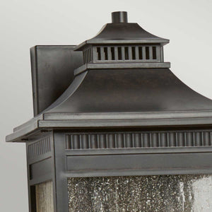 Quoizel Outdoor Wall Light from the Livingston range. Livingston 2 Light Medium Wall Lantern Product Code = QZ-LIVINGSTON2-M