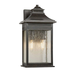 Quoizel Outdoor Wall Light from the Livingston range. Livingston 2 Light Medium Wall Lantern Product Code = QZ-LIVINGSTON2-M