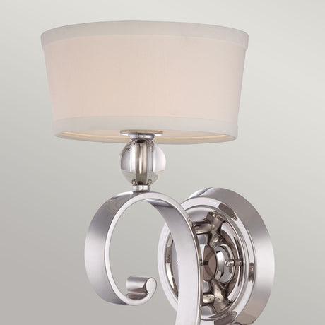 Quoizel Wall Light from the Madison Manor range. Madison Manor 1 Light Wall Light - Imperial Silver Product Code = QZ-MADISON-MANOR1-IS