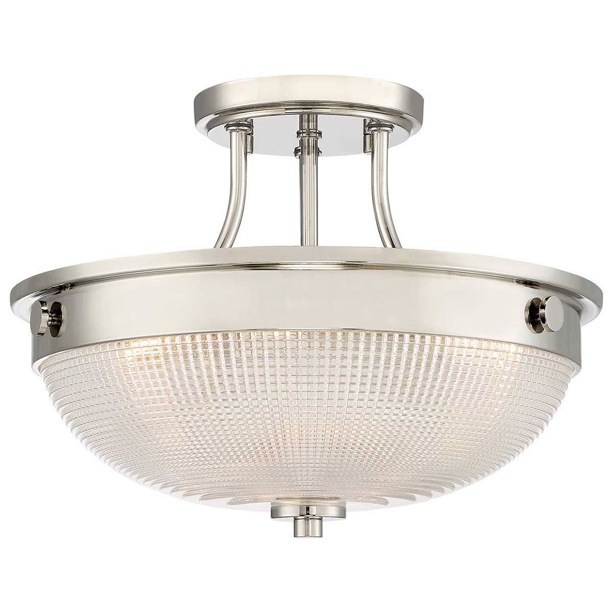 Quoizel Ceiling Semi-Flush from the Mantle range. Mantle 2 Light Semi-Flush – SKU QZ-MANTLE-SF-IS