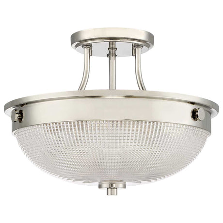 Quoizel Ceiling Semi-Flush from the Mantle range. Mantle 2 Light Semi-Flush Product Code = QZ-MANTLE-SF-IS
